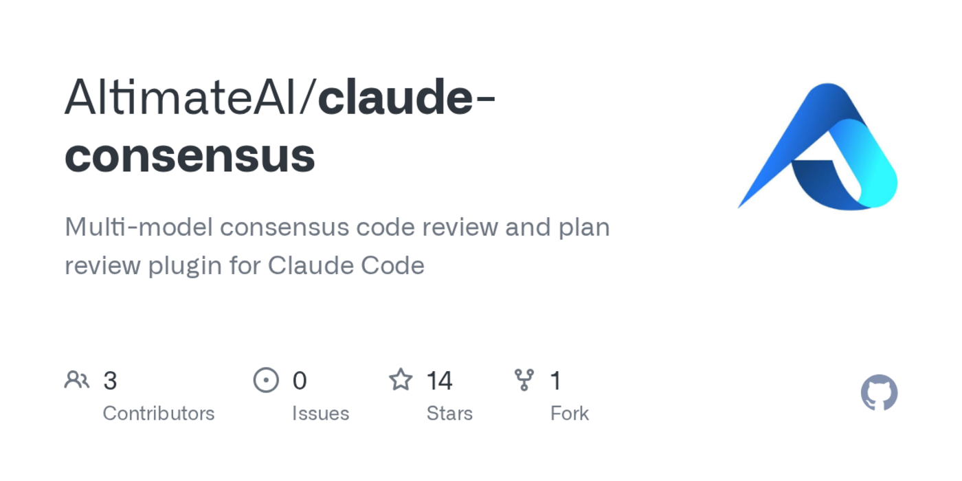 show hn claudeconsensus multimodel code review plugin for claude code