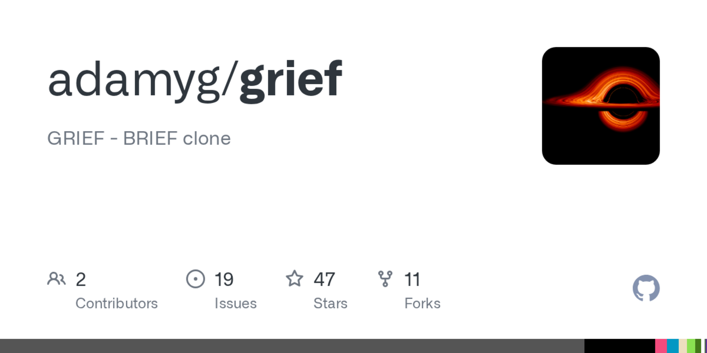 grief text editor