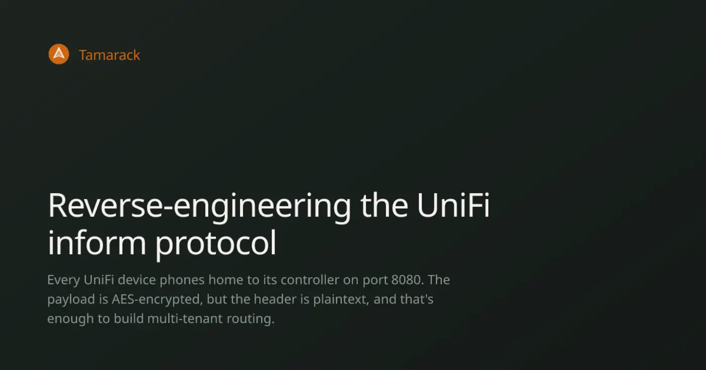reverseengineering the unifi inform protocol