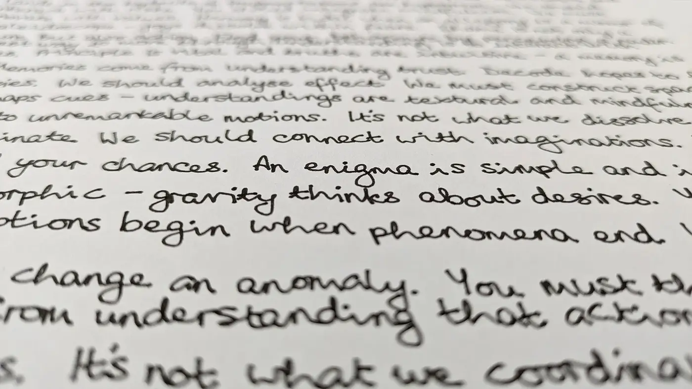 coding my handwriting