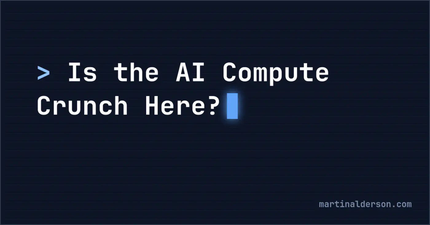 is the ai compute crunch here