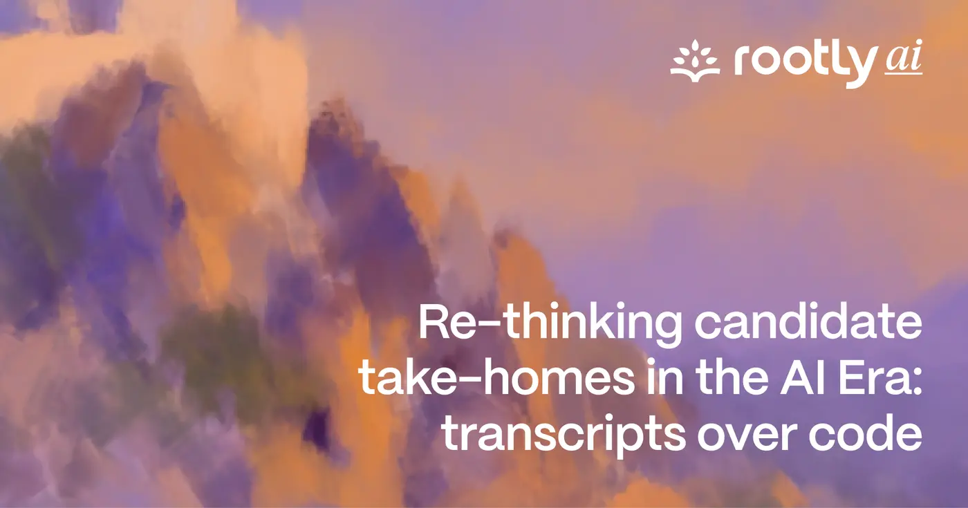 rethinking candidate takehomes in the ai era transcripts over code