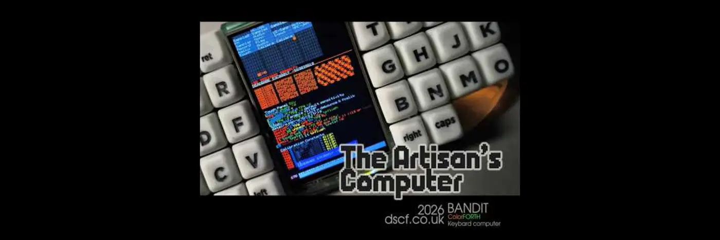 bandit a 32bit baremetal computer that runs color forth video