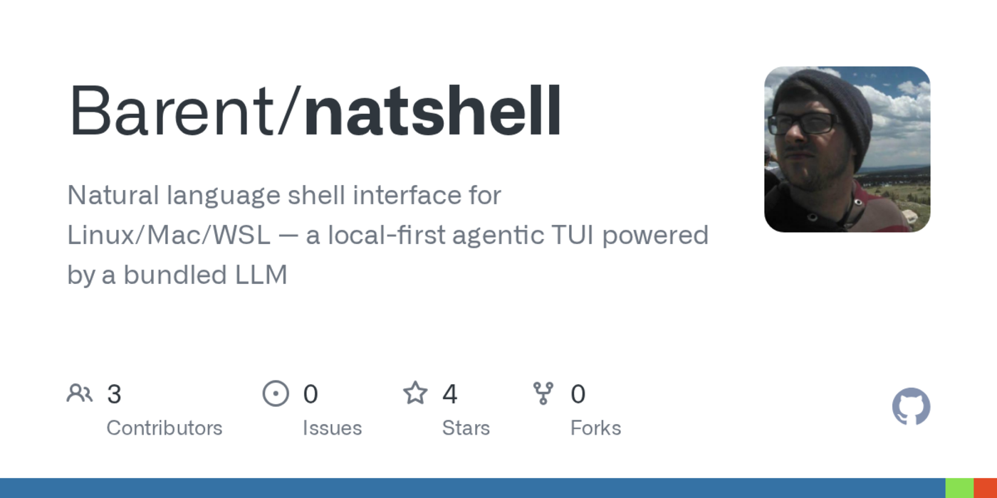 show hn natshell localfirst natural language shell no cloud no api keys