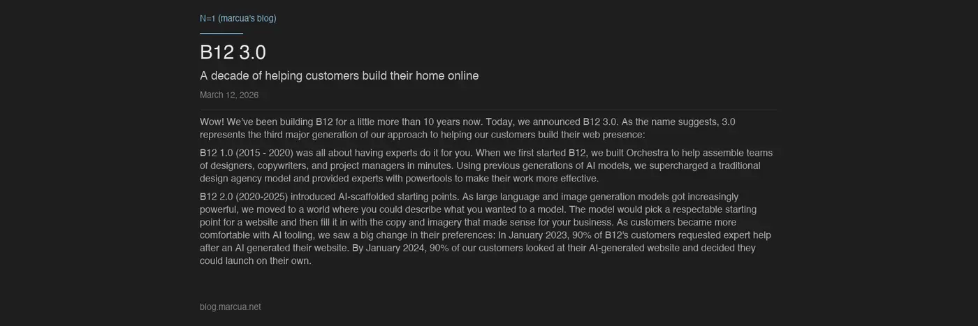 b12 30 a decade of helping customers build their home online