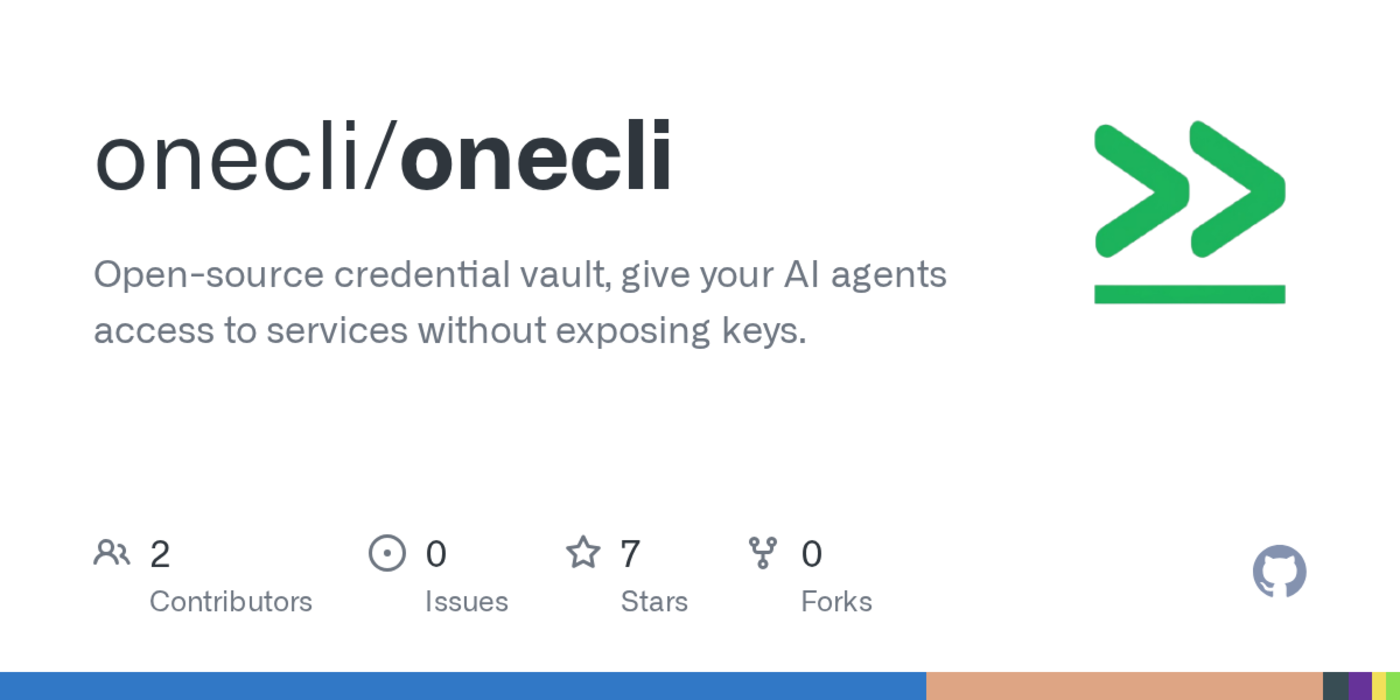 show hn onecli vault for ai agents in rust