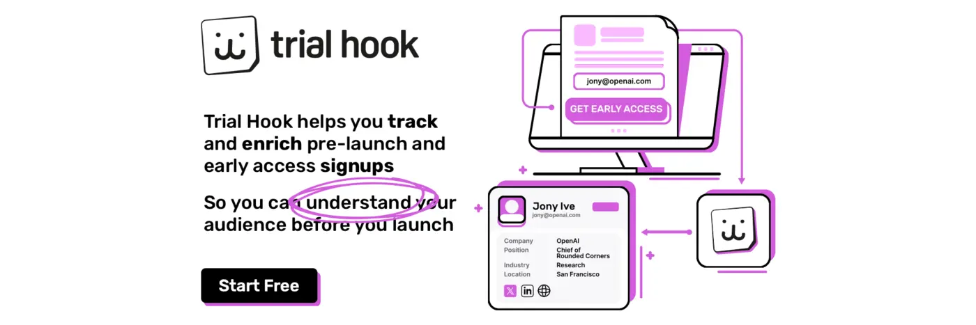 enrich signups for your saas for free