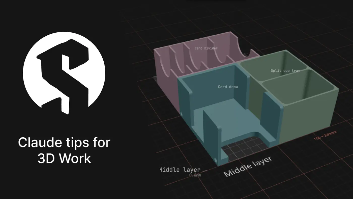 claude tips for 3d work