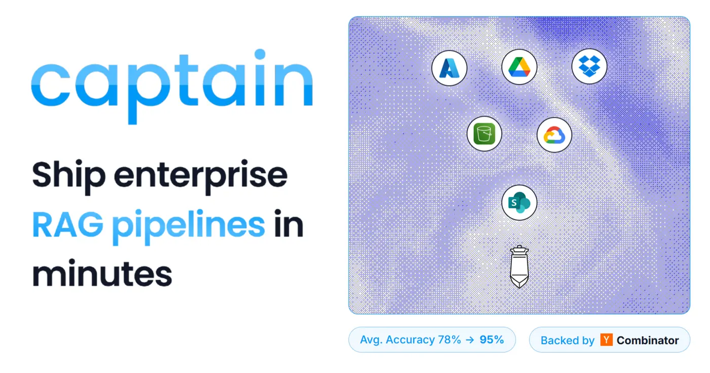 launch hn captain yc w26 automated rag for files