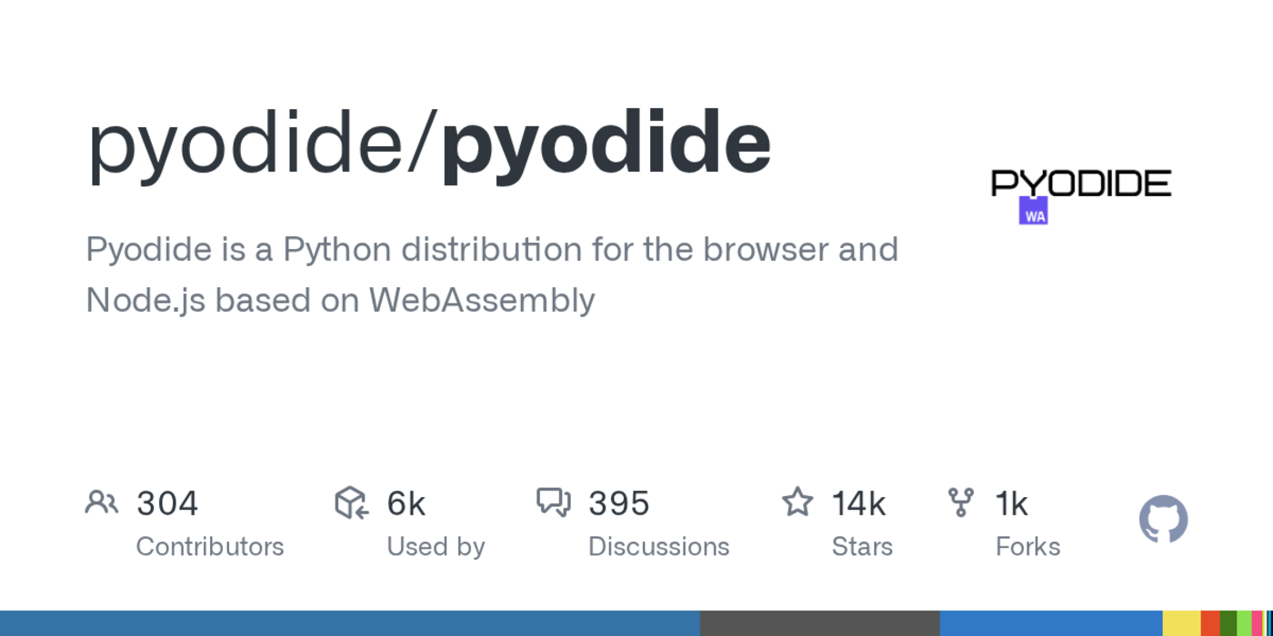 pyodide a python distribution based on webassembly