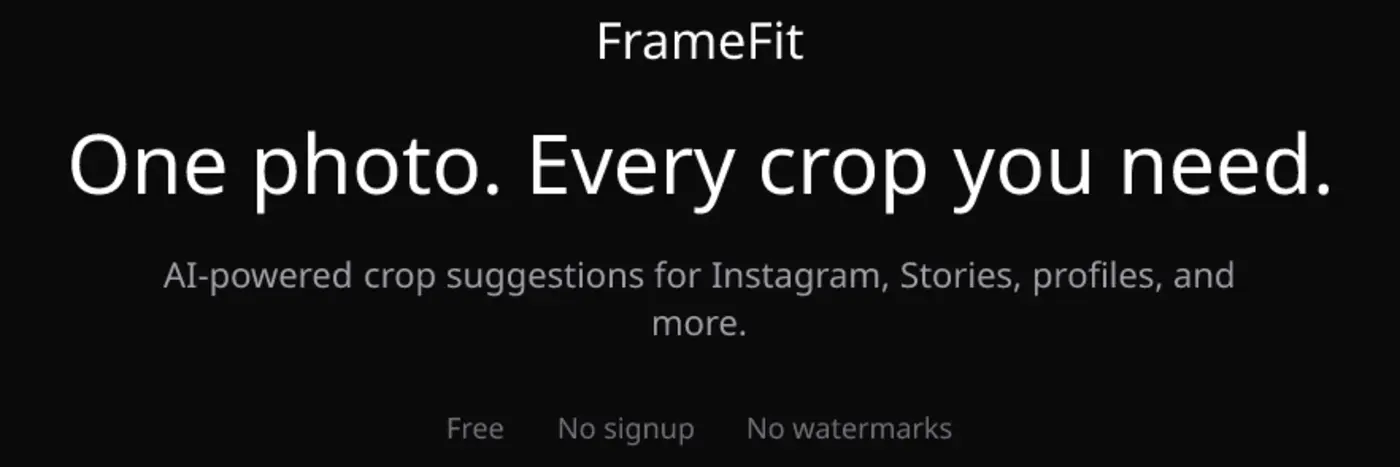 show hn framefit aipowered photo cropping for digital photo frames