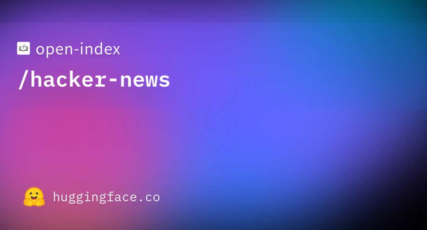 show hn hacker news archive 47m items 116gb as parquet updated every 5m