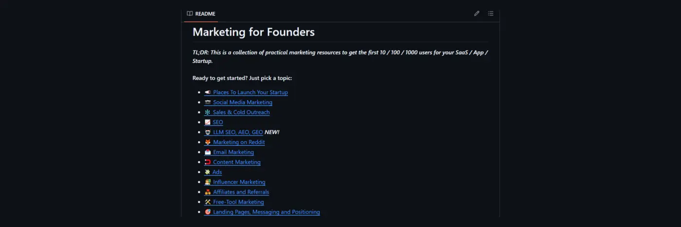 marketing for founders