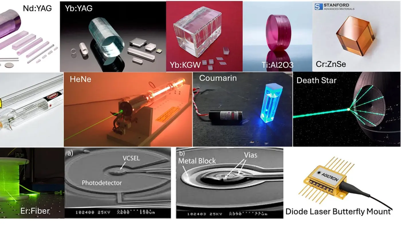 anything will lase if you hit it hard enough