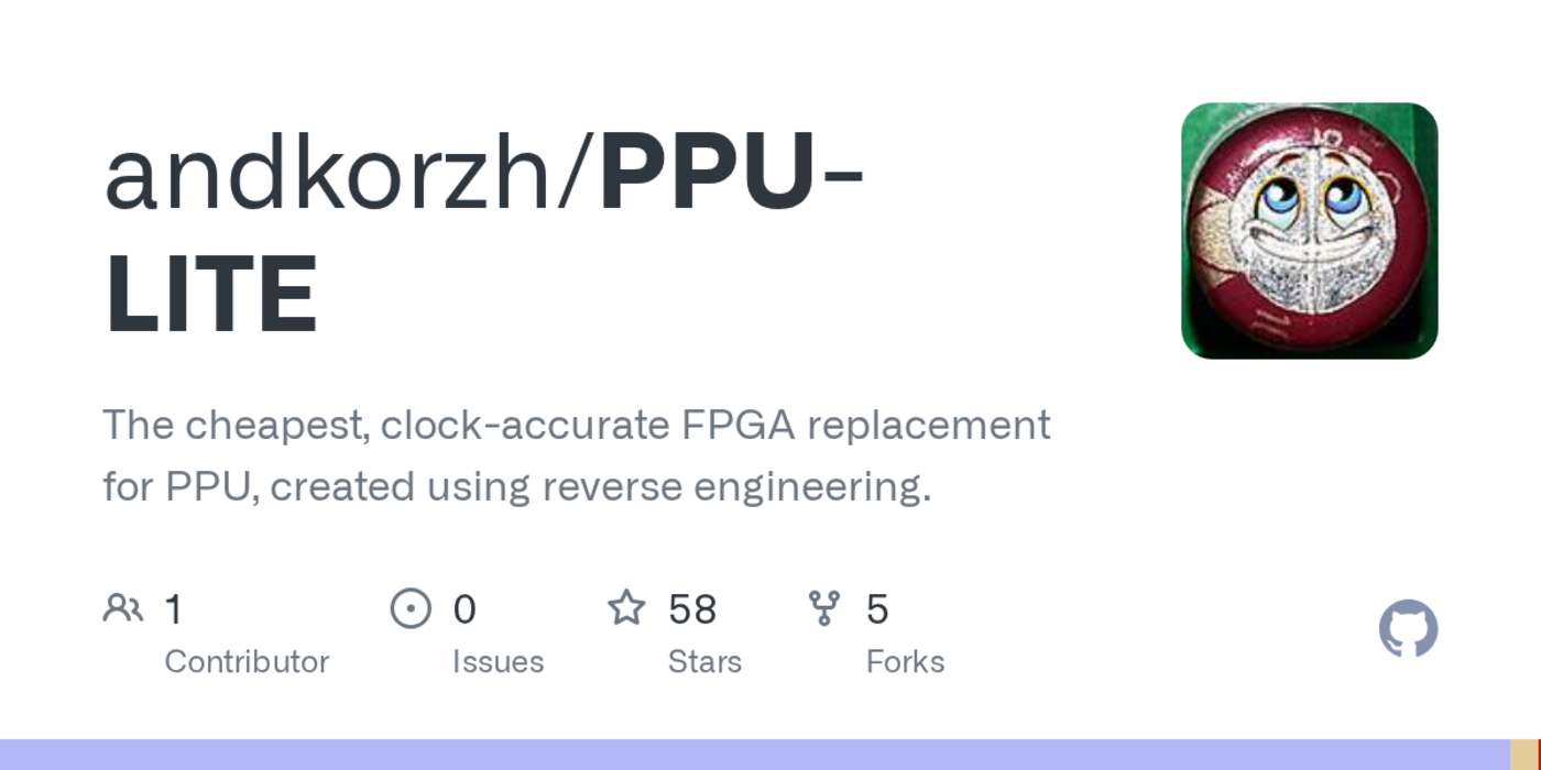 clockaccurate fpga replacement for nes ppu