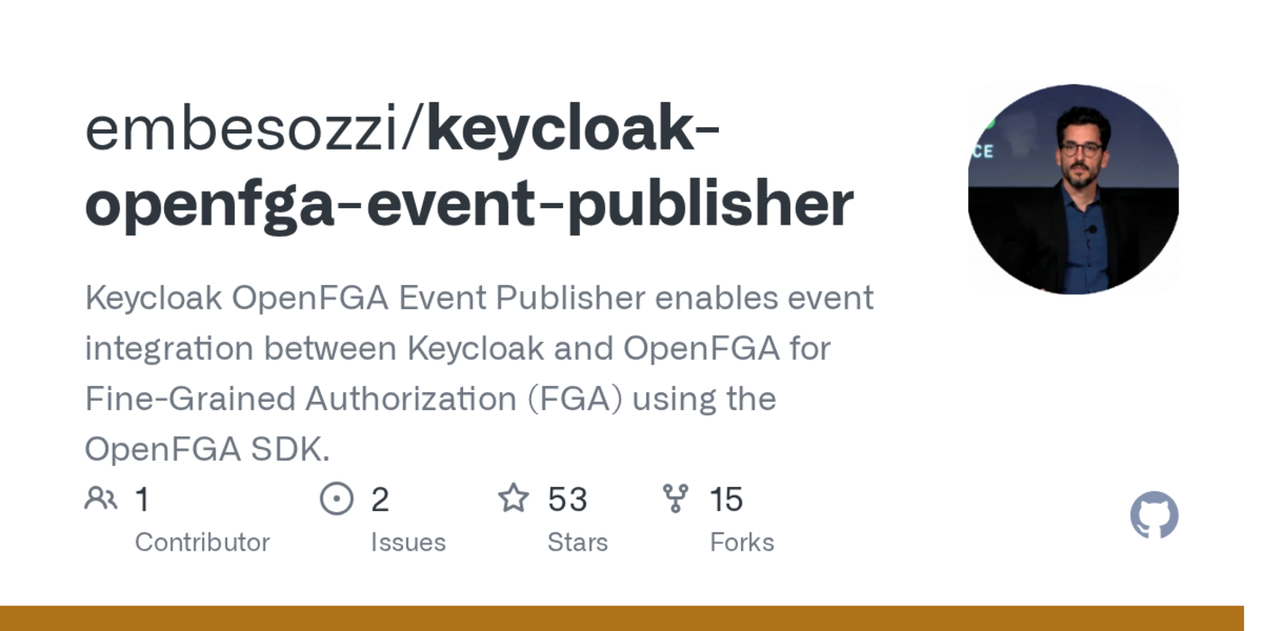 event publisher enables event integration between keycloak and openfga