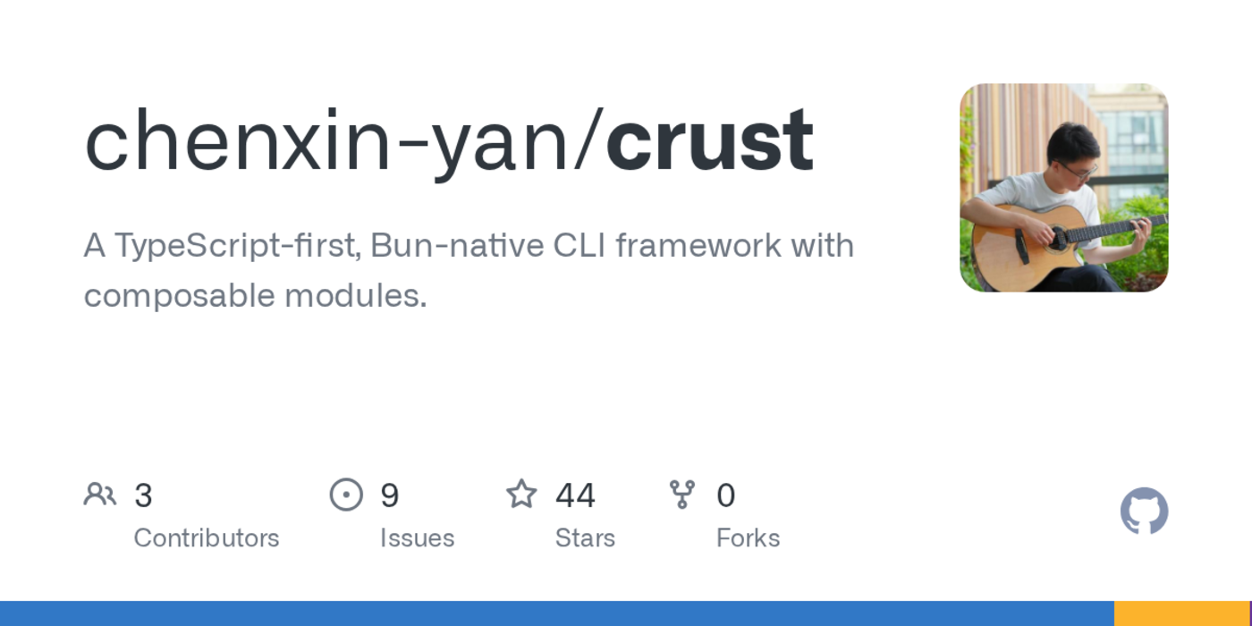 show hn crust a cli framework for typescript and bun