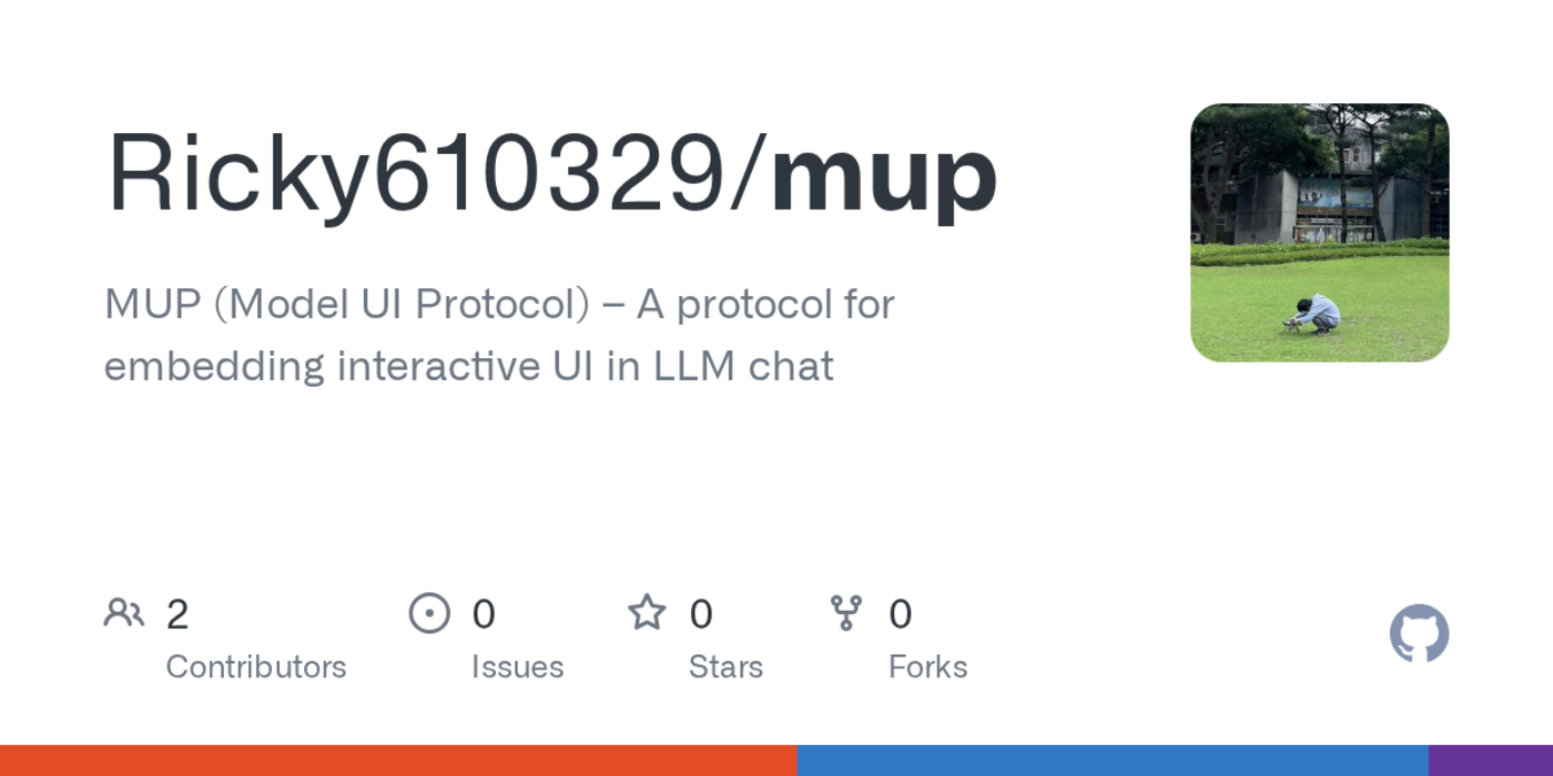show hn mup interactive ui inside llm chat so anyone can use agentic ai