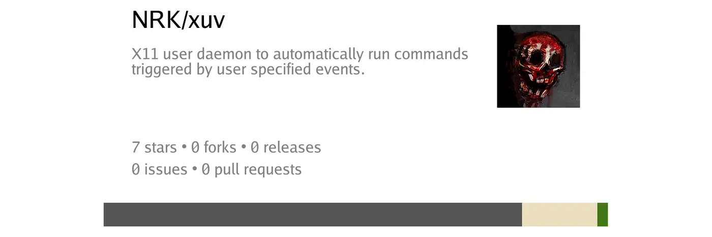 x11 user daemon to automatically run commands triggered by user specified events