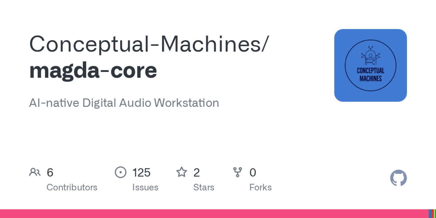 magda opensource daw with integrated ai cjucetracktion engine