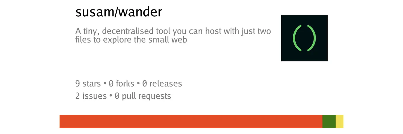 a tiny decentralised tool to explore the small web