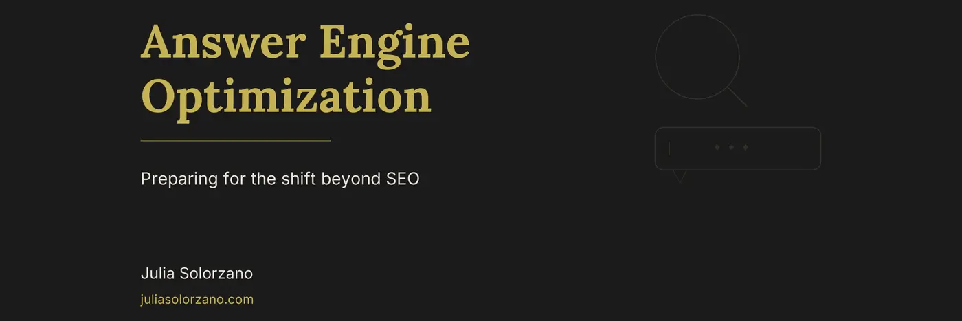 answer engine optimization