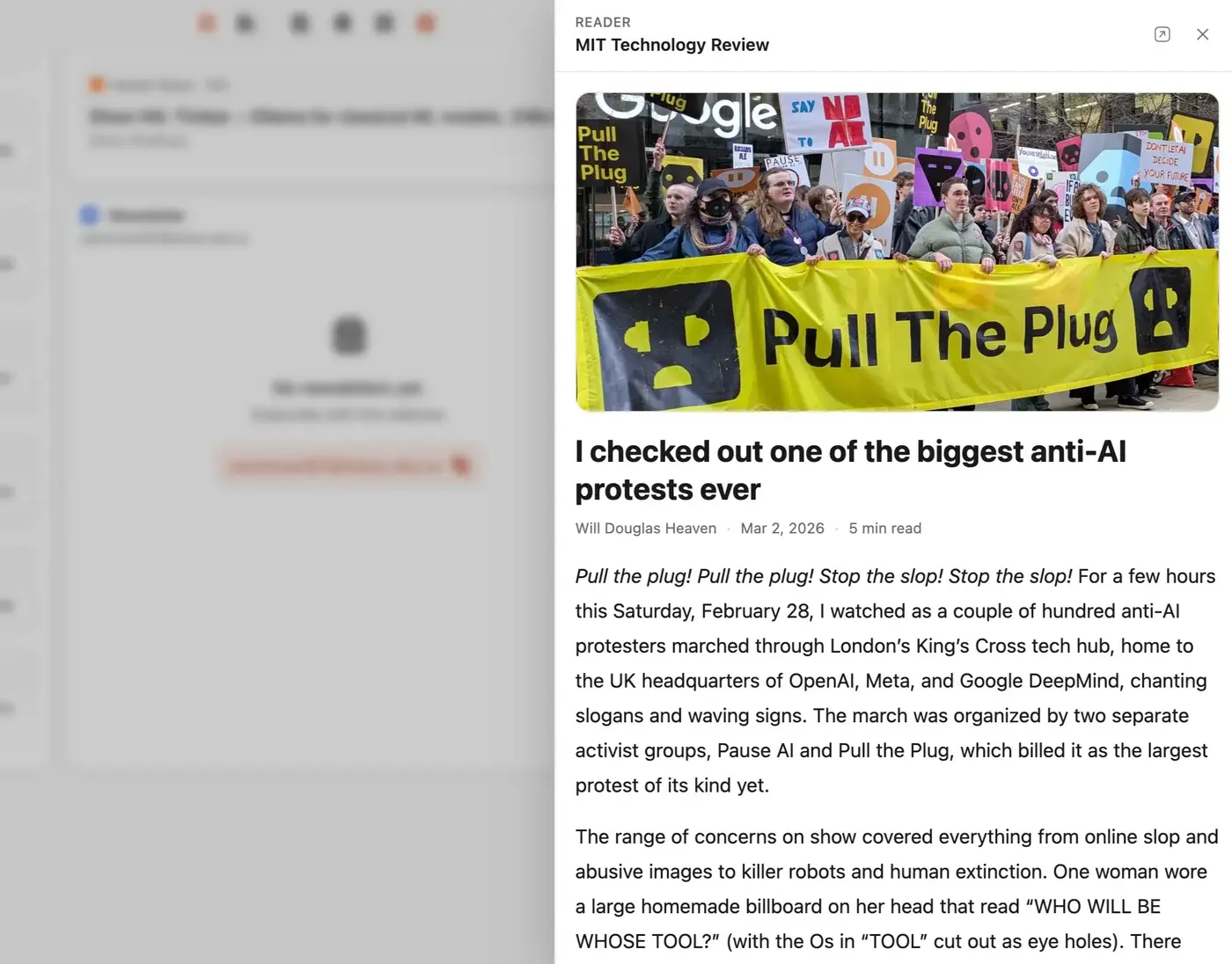 show hn oku one tab to filter out noise from feeds and content sources