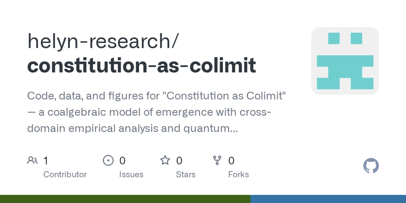 constitution as colimit a coalgebraic model of emergence