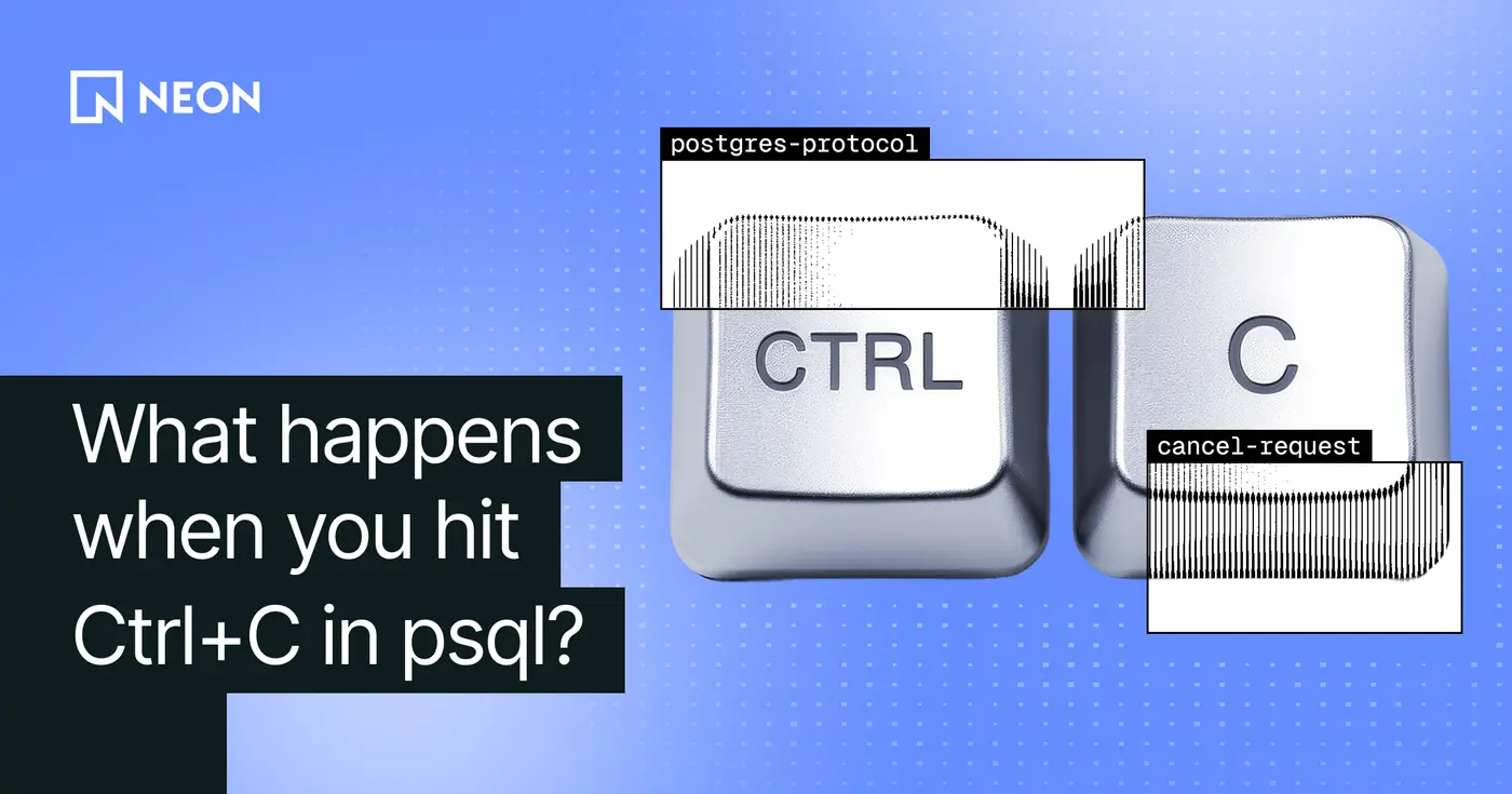 the way ctrlc in postgres cli cancels queries is incredibly hacky