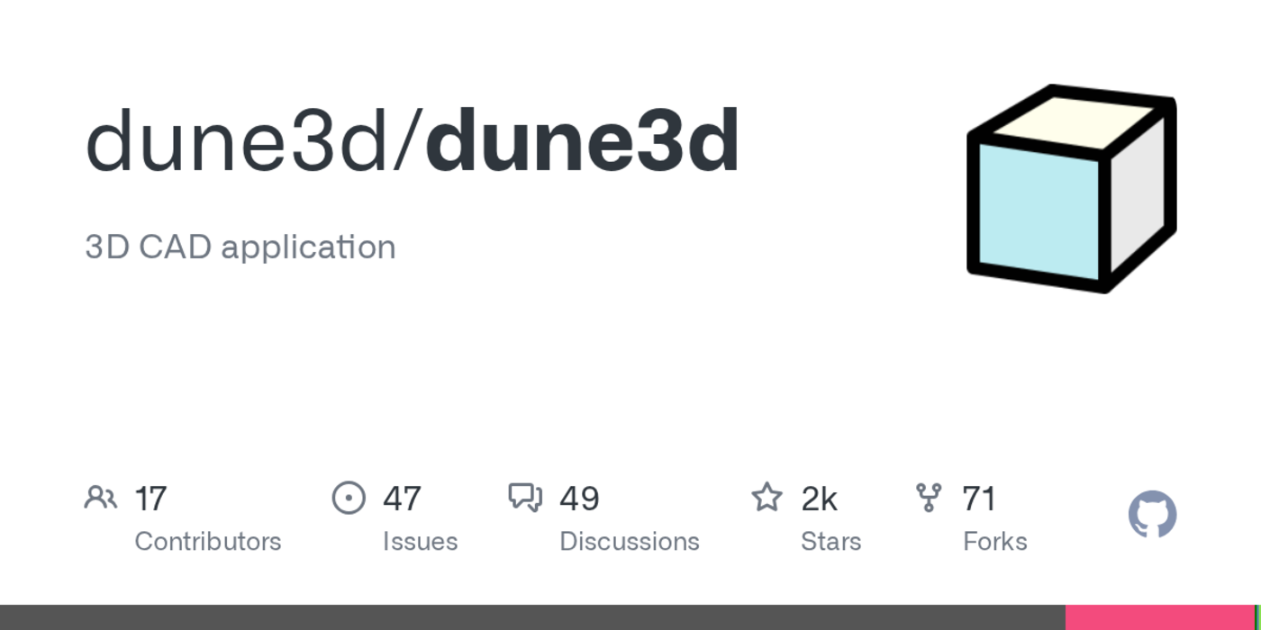 dune3d a parametric 3d cad application
