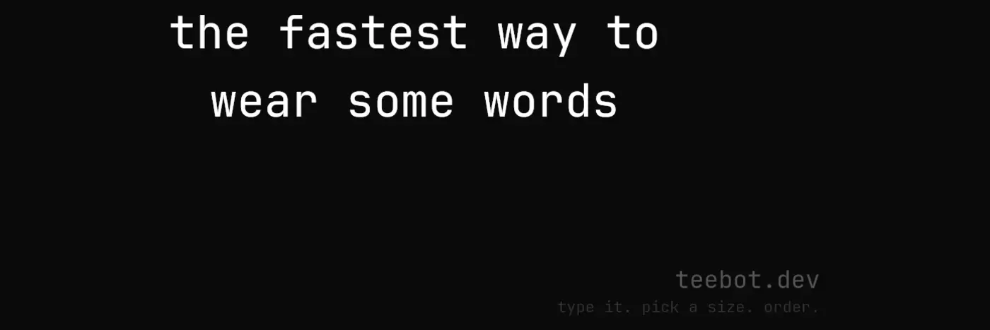 teebotdev from terminal to tee in 6 seconds