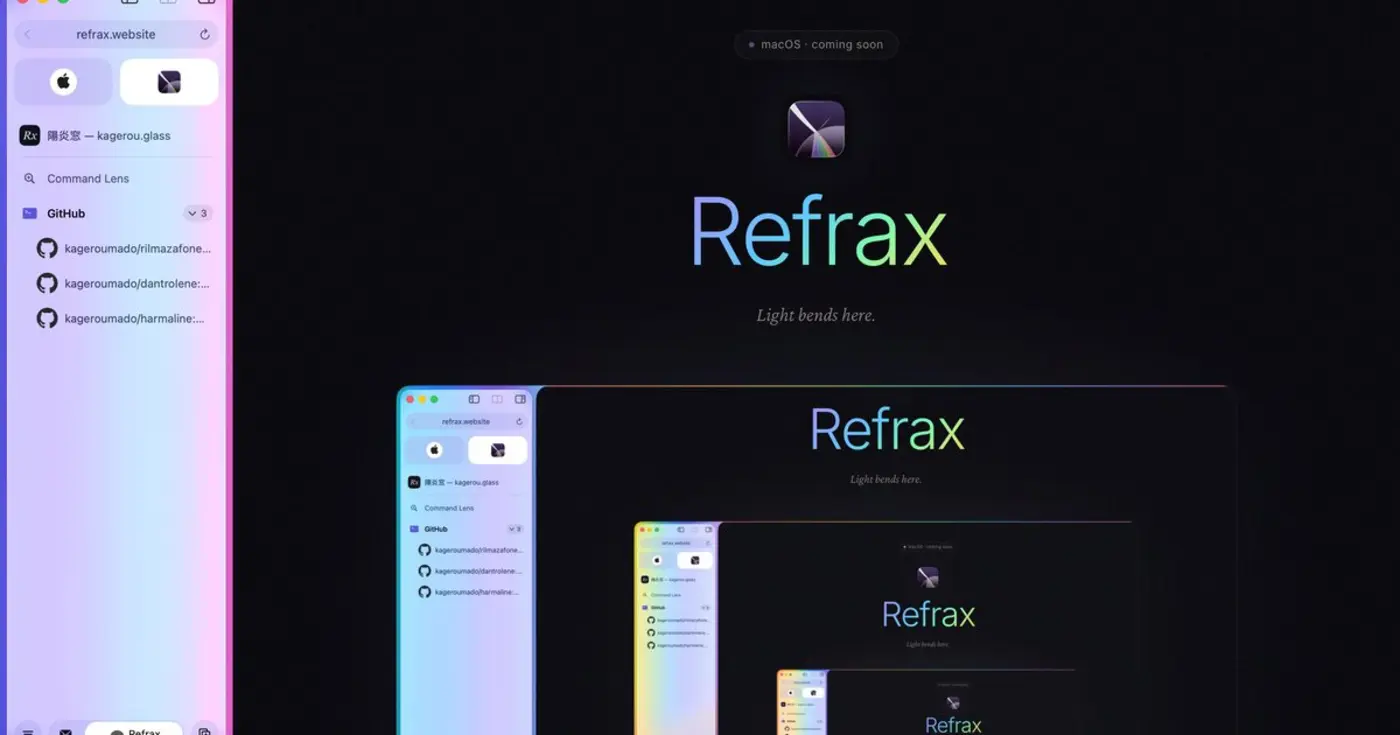 show hn refrax my arc browser replacement i made from scratch