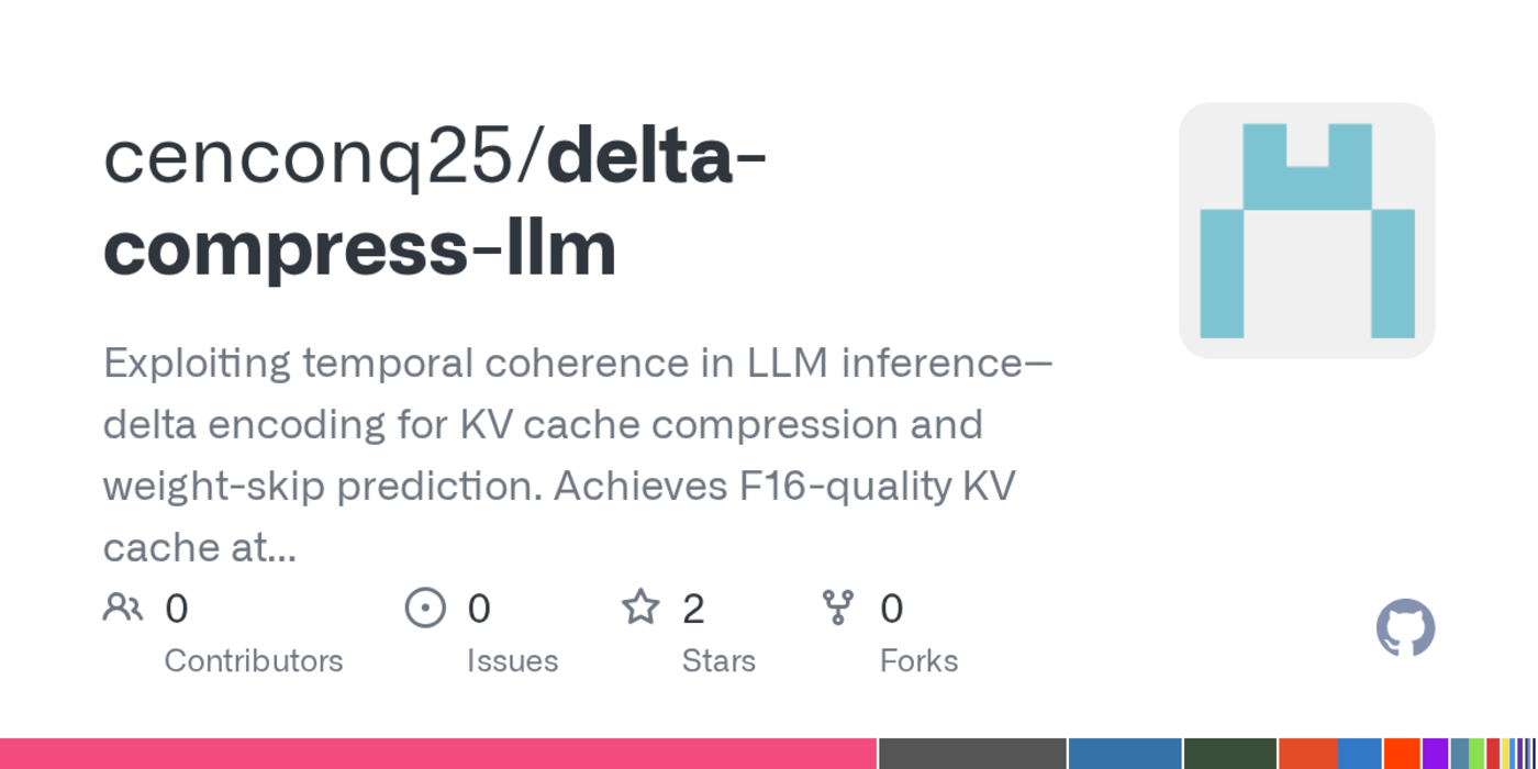 apply video compression on kv cache to 10000x less error at q4 quant