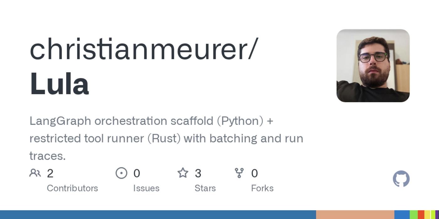 show hn lula multiagent coding assistant with sandboxed rust exec engine