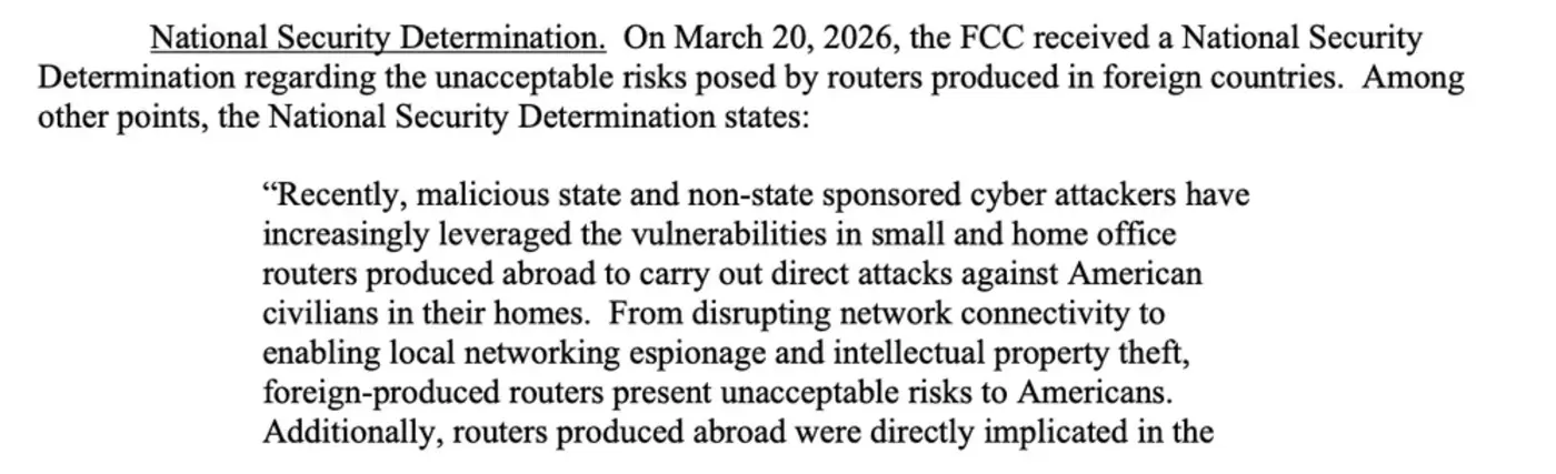 fcc considering a ban for all foreignmade routers