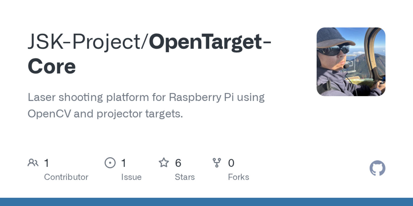 opentarget core laser shooting platform for raspberry pi using opencv