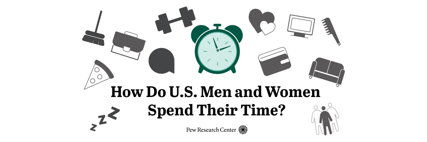 how do us men and women spend their time