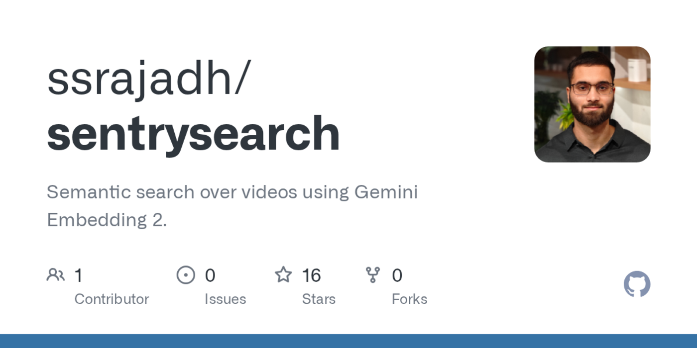 show hn gemini can now natively embed video so i built subsecond video search