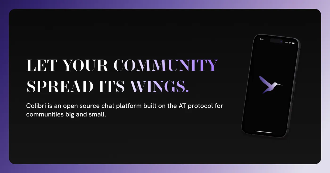 colibri chat platform built on the at protocol for communities big and small