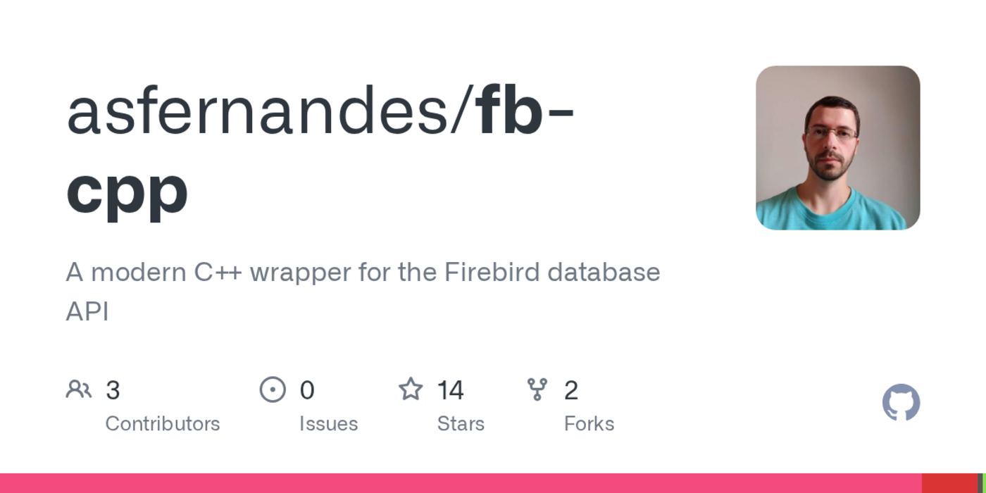 fbcpp a modern c wrapper for the firebird database api