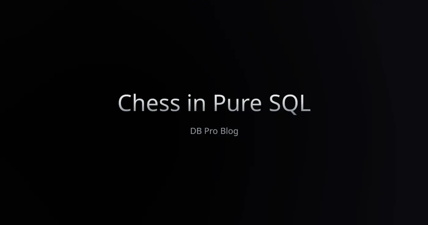 chess in sql