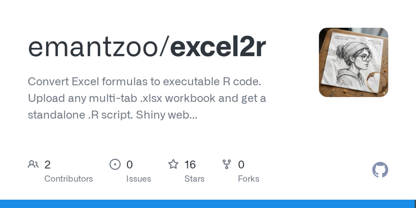 excel2r r package that migrates excel workbooks to standalone r scripts