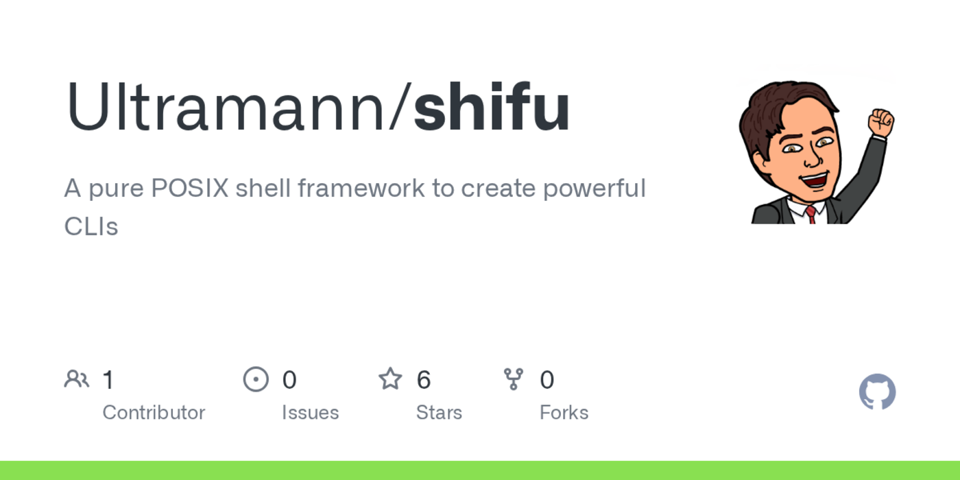 show hn shifu a pure posix shell framework to create powerful clis