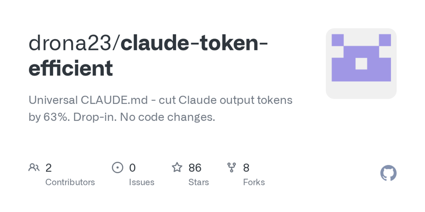 universal claudemd cut claude output tokens by 63