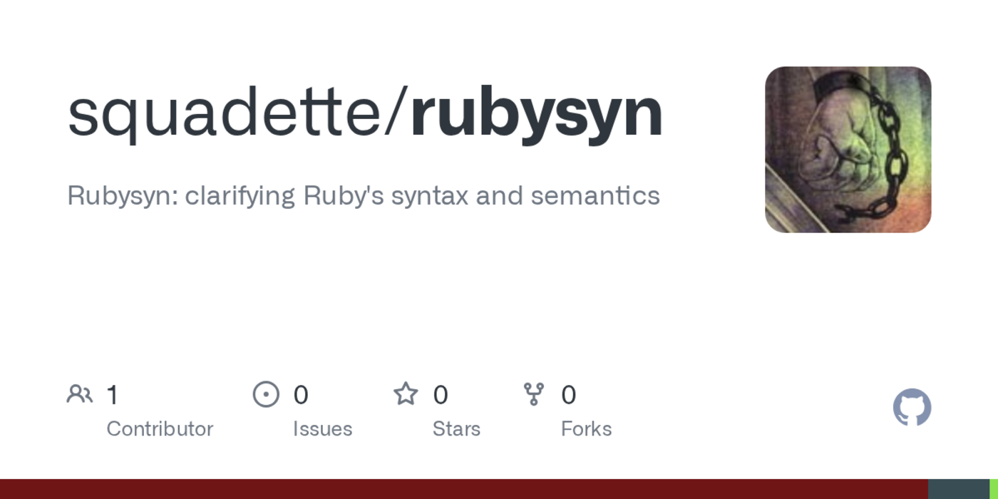 rubysyn clarifying rubyx27s syntax and semantics