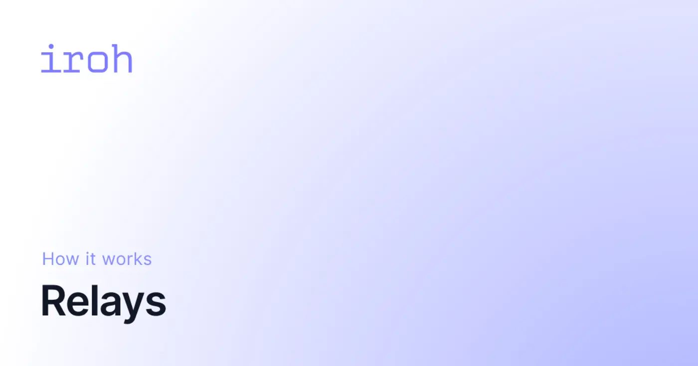 iroh how it uses relays