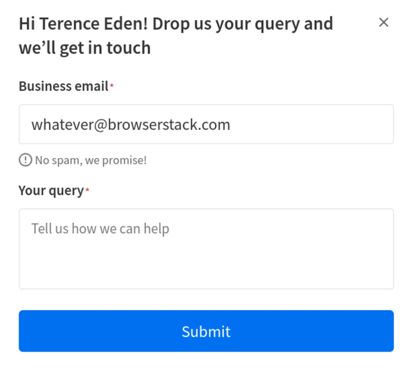 someone at browserstack is leaking usersx27 email address