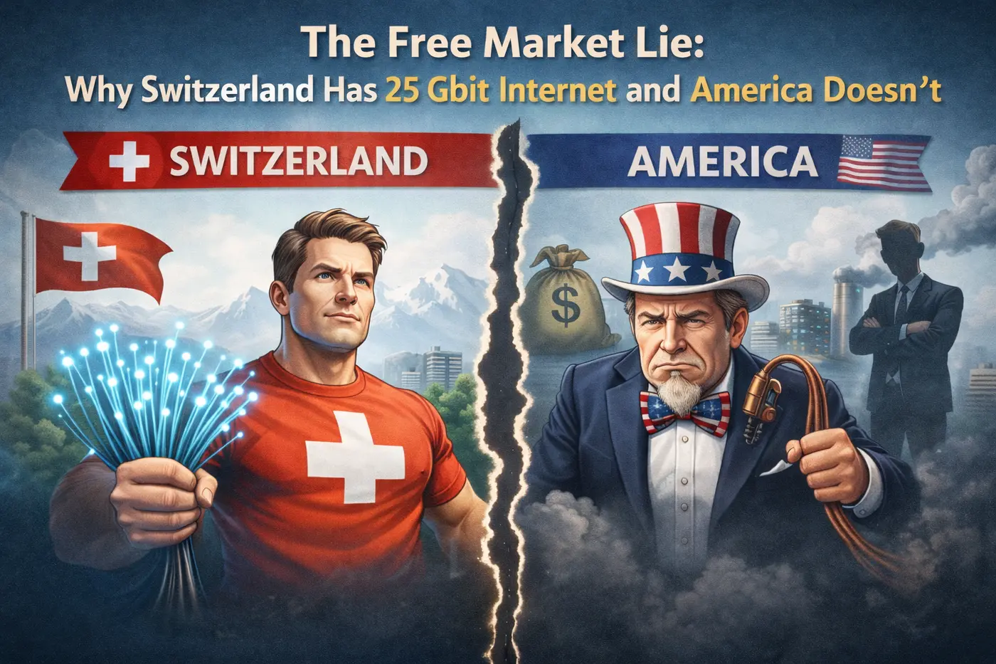 the free market lie why switzerland has 25 gbit internet and america doesnx27t