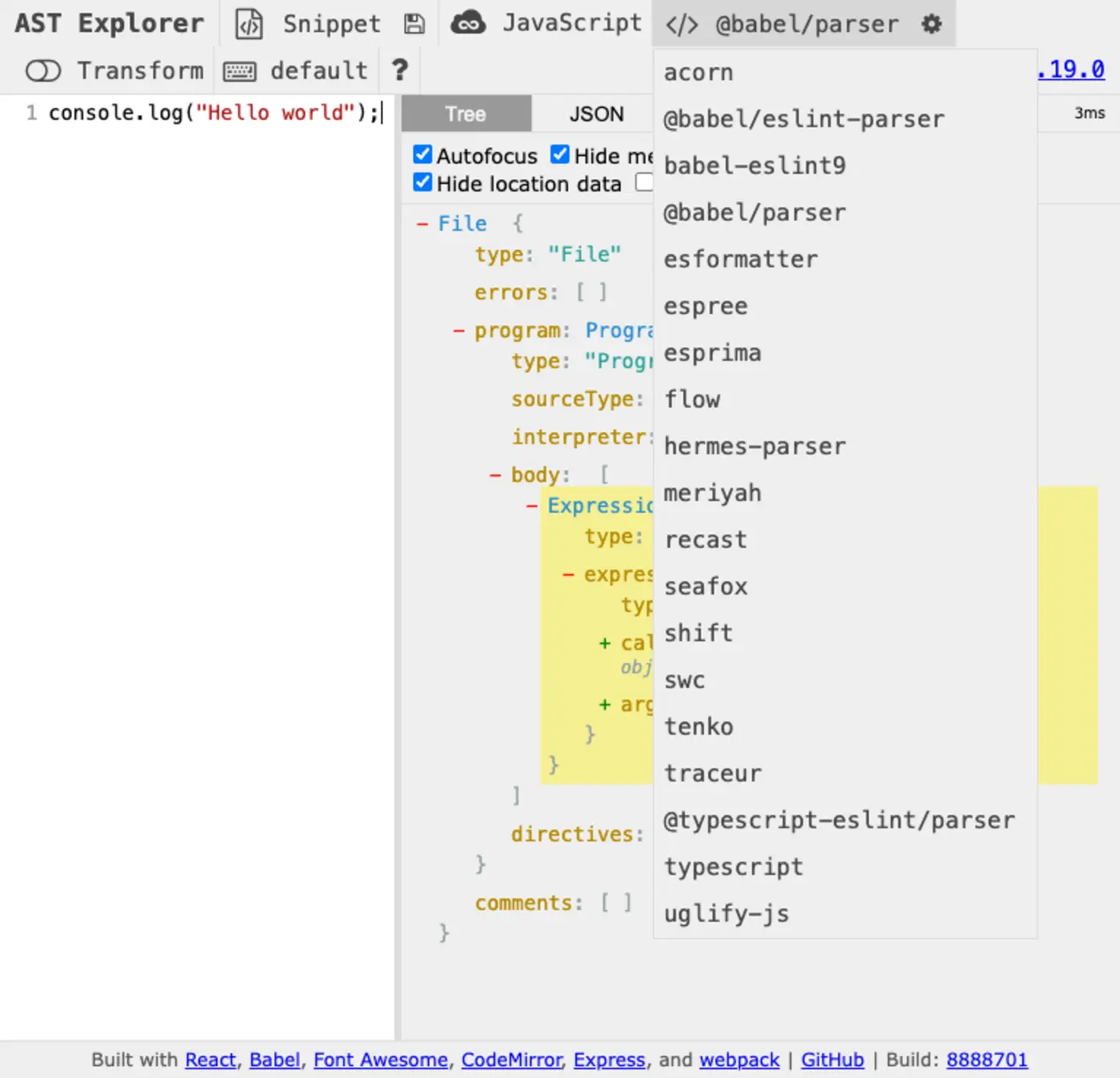 jsir a highlevel ir for javascript