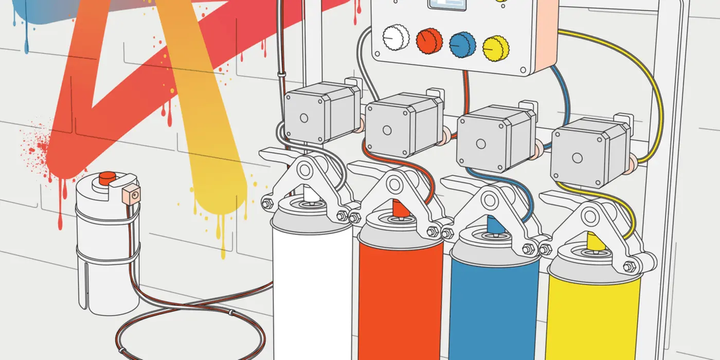 a new way to spray paint color